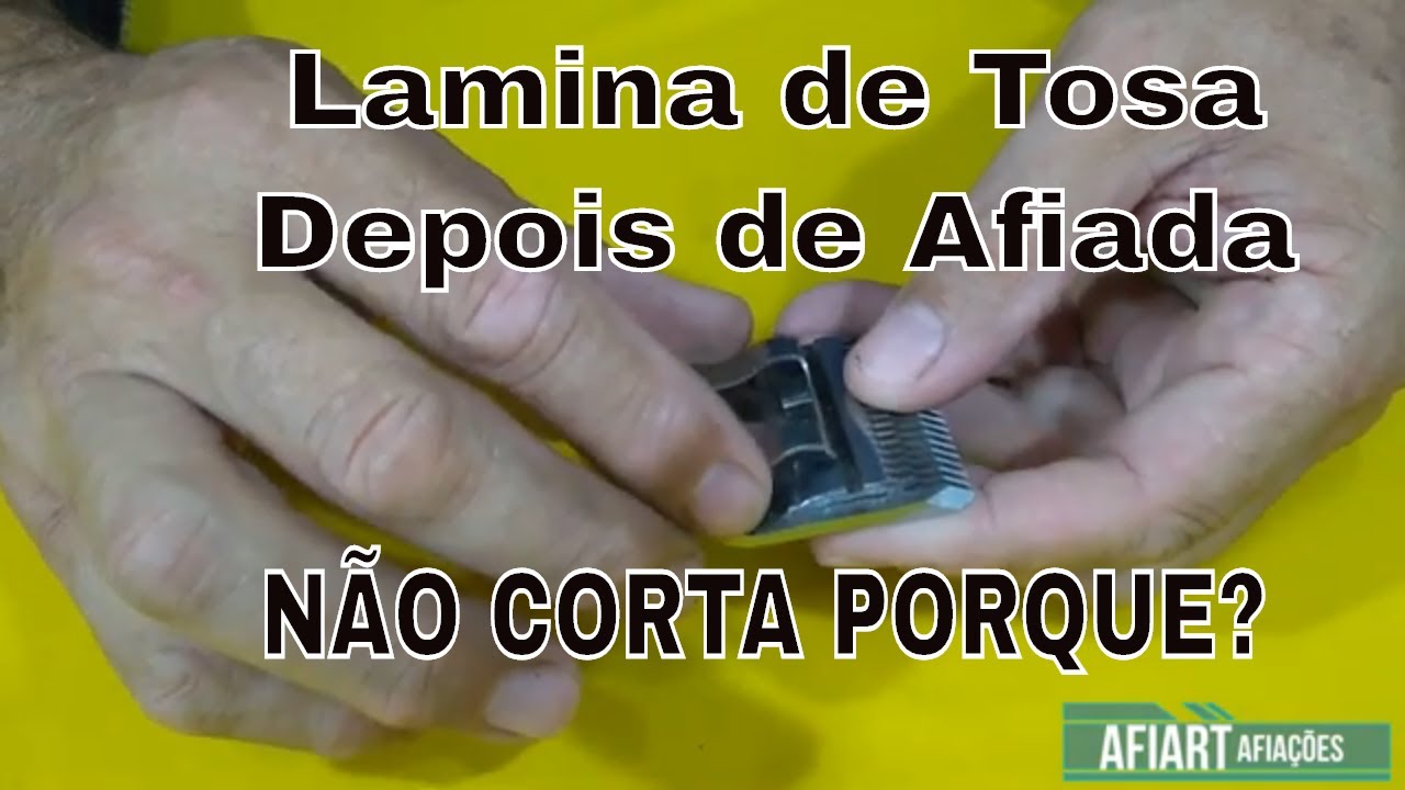 Porque Lâmina de tosa não corta depois de afiada