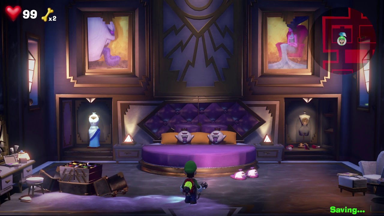 Luigi's Mansion 3 Floor 15 All Gems Location (Master Suite)