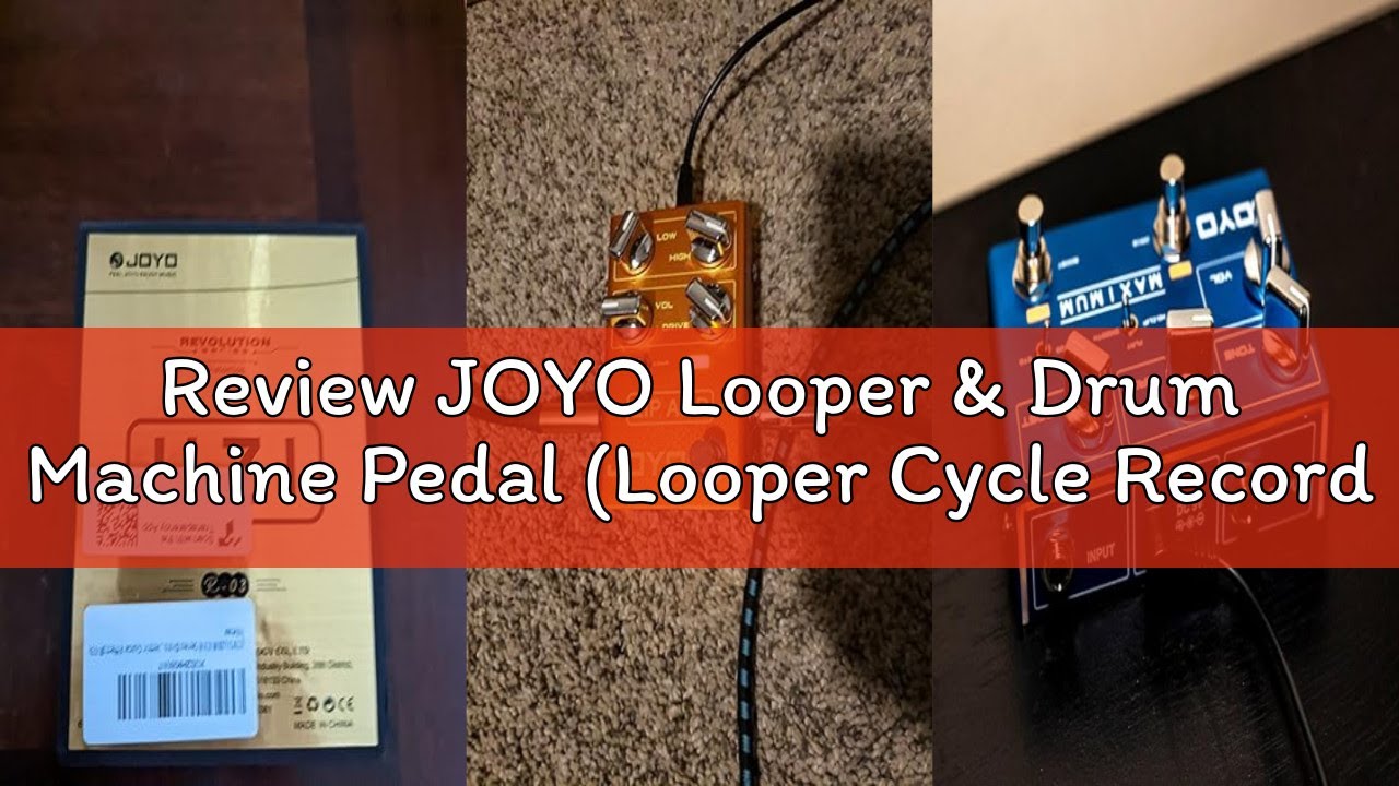 Review JOYO Looper & Drum Machine Pedal (Looper Cycle Recording/Drum Machine) for Electric Guitar Ef