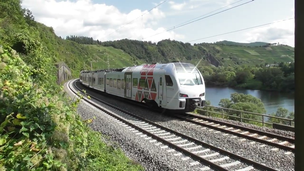 P&uuml;ndericherhangviadukt 26.08.2023 : RE11 der CFL und DB (mit Lichthupe und Pfiff)