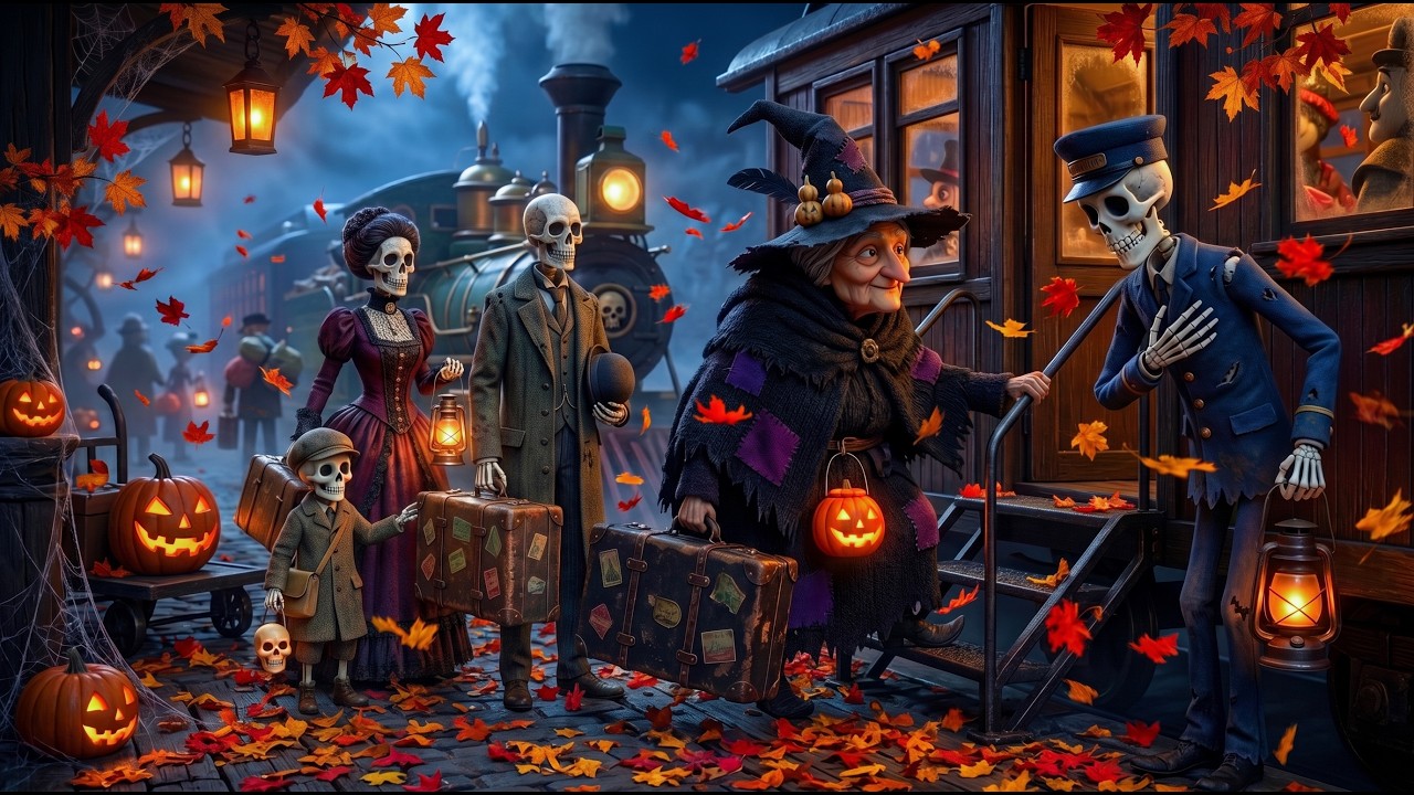 The Ghost Train Station 🎃👻 Best Relaxing Halloween Music 2026 🍂 Halloween Ambience