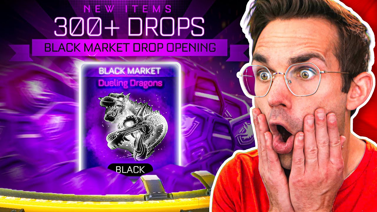 Я дал ему ЛУЧШИЕ чёрные рынки! (300+ Rocket League Drop Opening)
