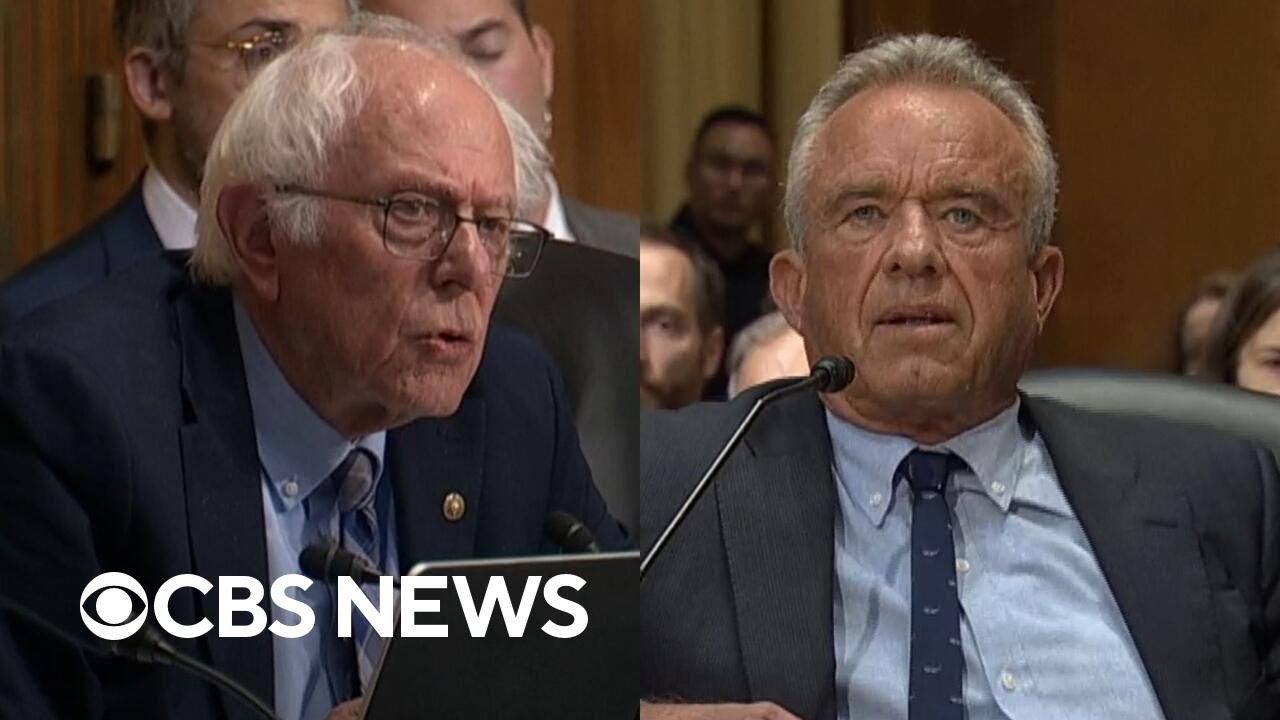 Watch: Sanders, RFK Jr. get into testy exchange over COVID vaccine, CDC director's firing