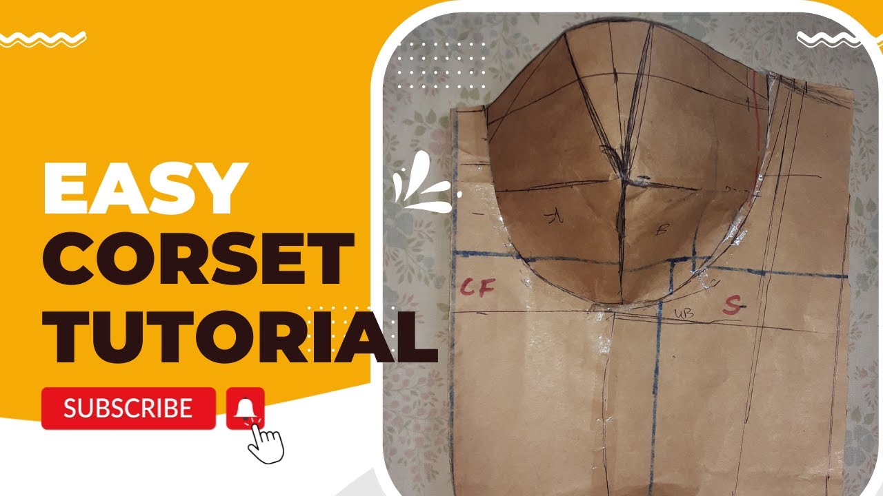 HOW TO DRAFT A CORSET USING THIS NEW METHOD.(AN UNCOMMON AND UNPOPULAR METHOD!!)