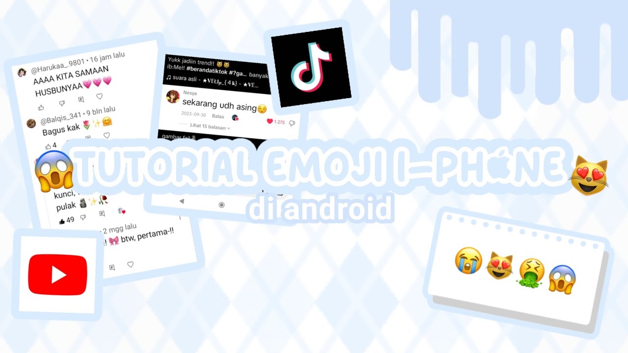 ||💭tutorial|| emoji I-Phone di android 【zfont】