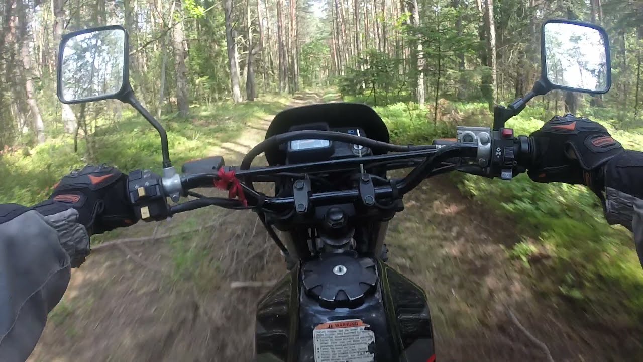 Suzuki DR 125 – Первая покатушка в лесу