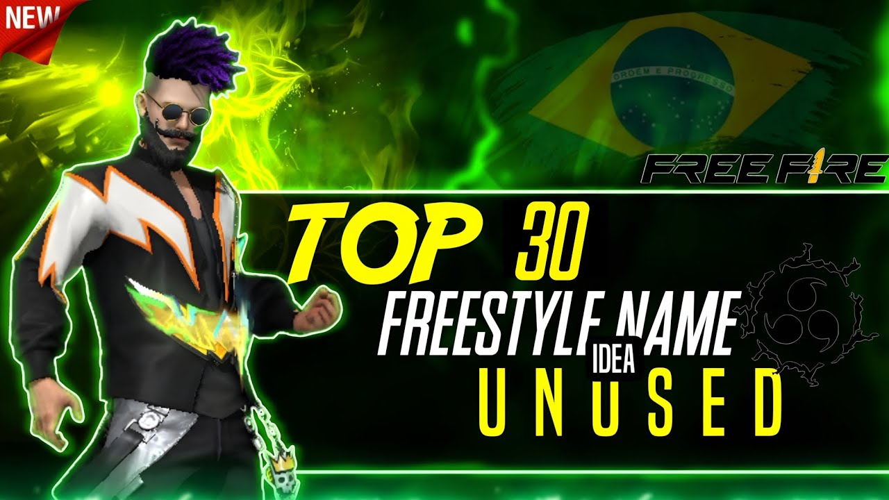 TOP 30 BEST FREESTYLE NAMES FOR PVP PLAYERS 🇧🇷🤝🇮🇳 || Top 30 Unique Rare Names For Free Fire 2025 ||