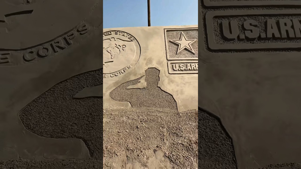 Patriotic sand art
