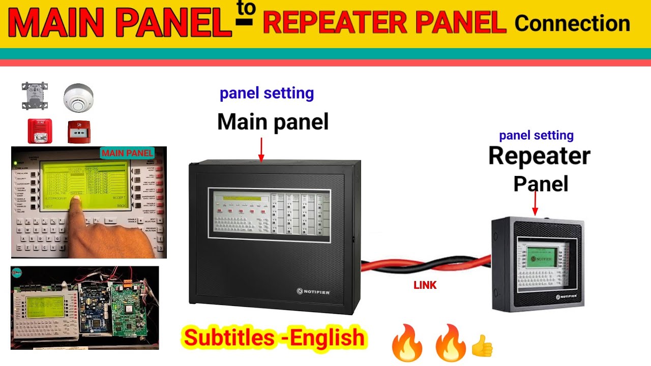 How To Connect Alarm Repeater Panel to Main Panel .Fire Panel Ko Repeater Panel Se Kaise Link Kare.