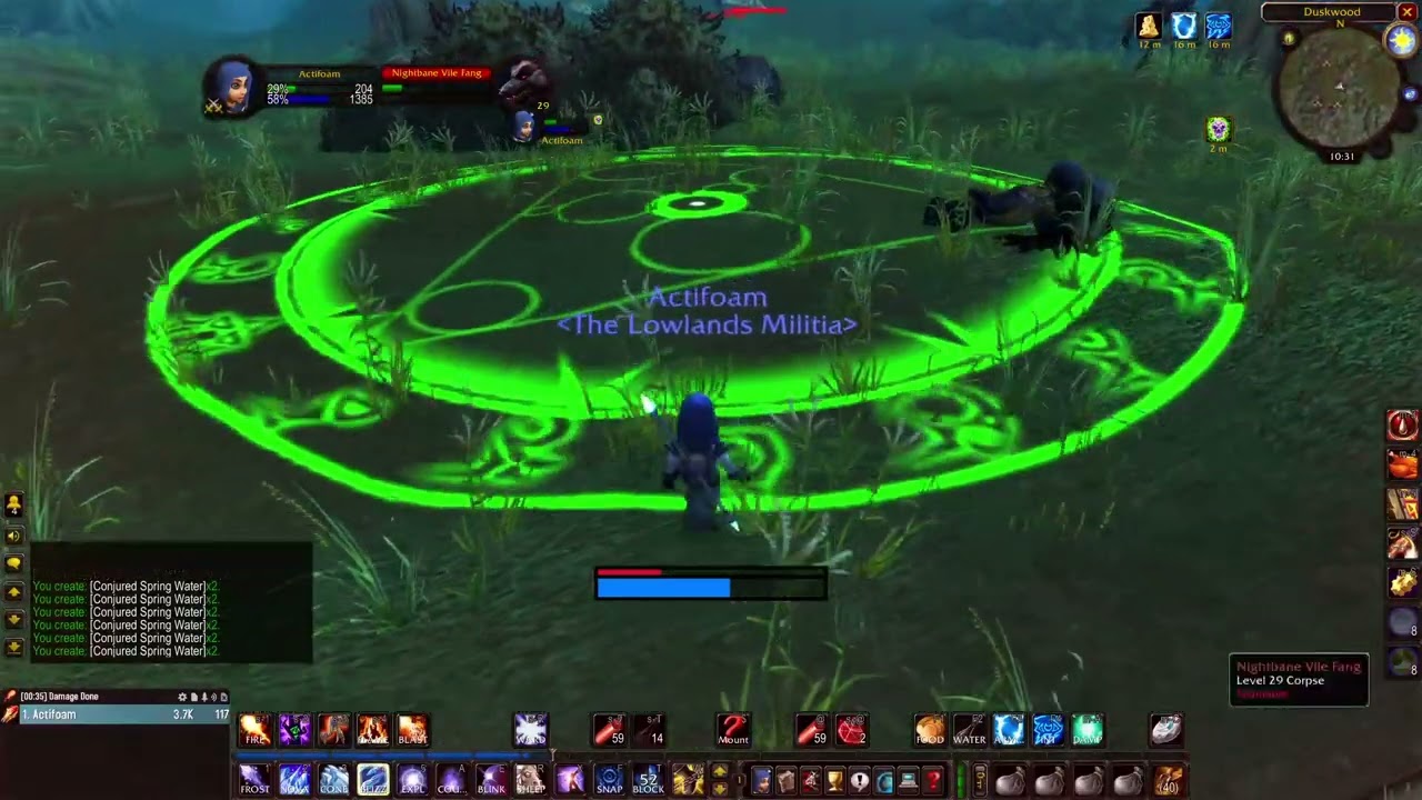 Mage AoE Leveling - Level 30 - Darkshire Worgens - Classic WoW Anniversary