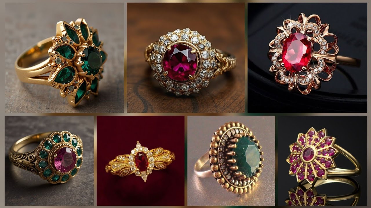 Tanishq Latest Gold rind Designs/Fancy marriage ring designs/Engagement ring/Gold Rings