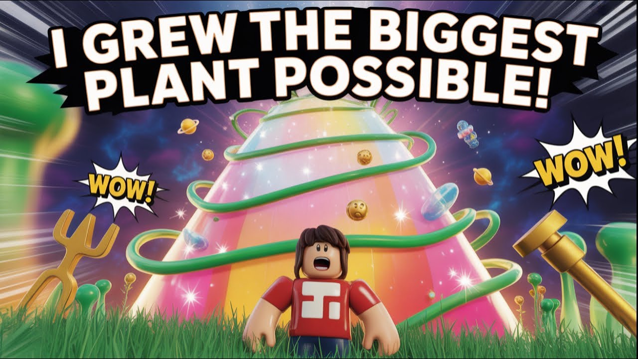 THIS IS INSANE... I GREW THE BIGGEST PLANT IN GROW A GARDEN -