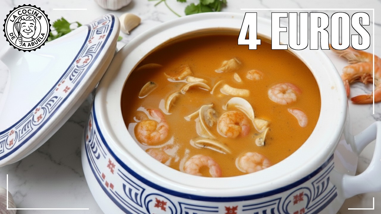 Con UNA BOLSA DE CONGELADO Preparo SOPA DE MARISCO para Navidad con Truco: Lista en 30 Minutos