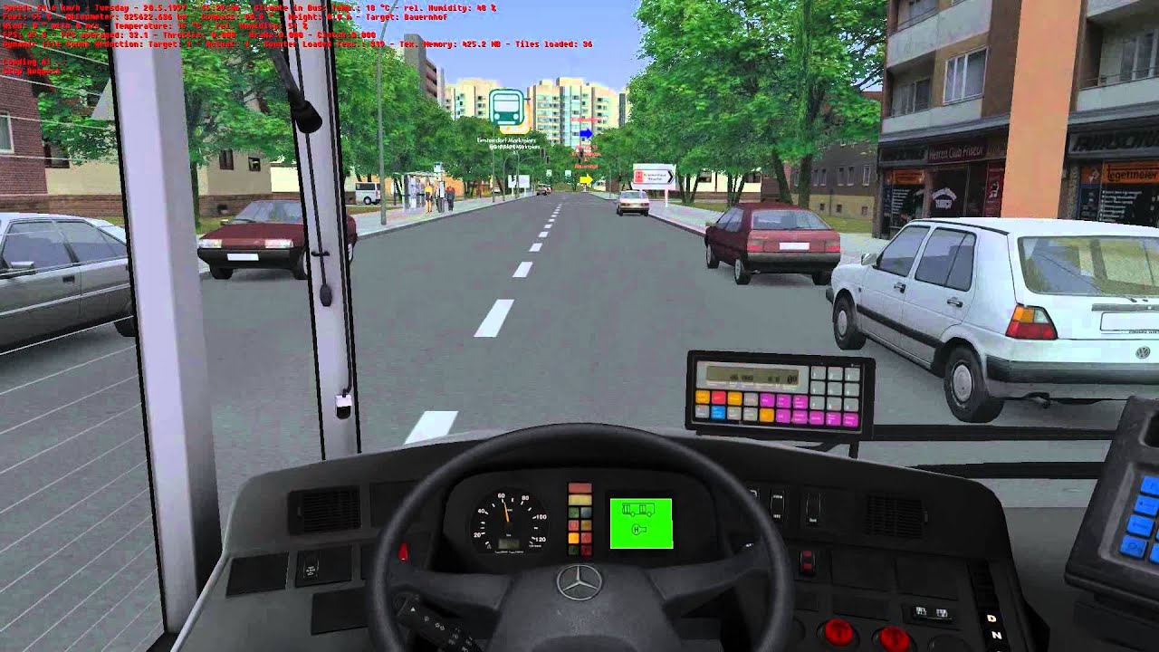 OMSI Joyride #32 - Great Grundorf 2 - Route A1 Airport Ground Transportation Centre - Bauernhof