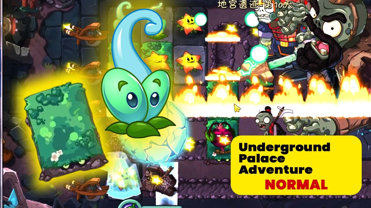 Secret Realm: Underground Palace Adventure (Normal Mode) l PVZ2 Chinese