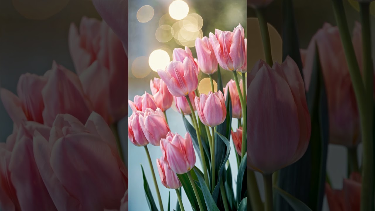 Dreamy pink tulips live wallpaper #aestheticwallpapers #wildflowers #love #music #fairytales