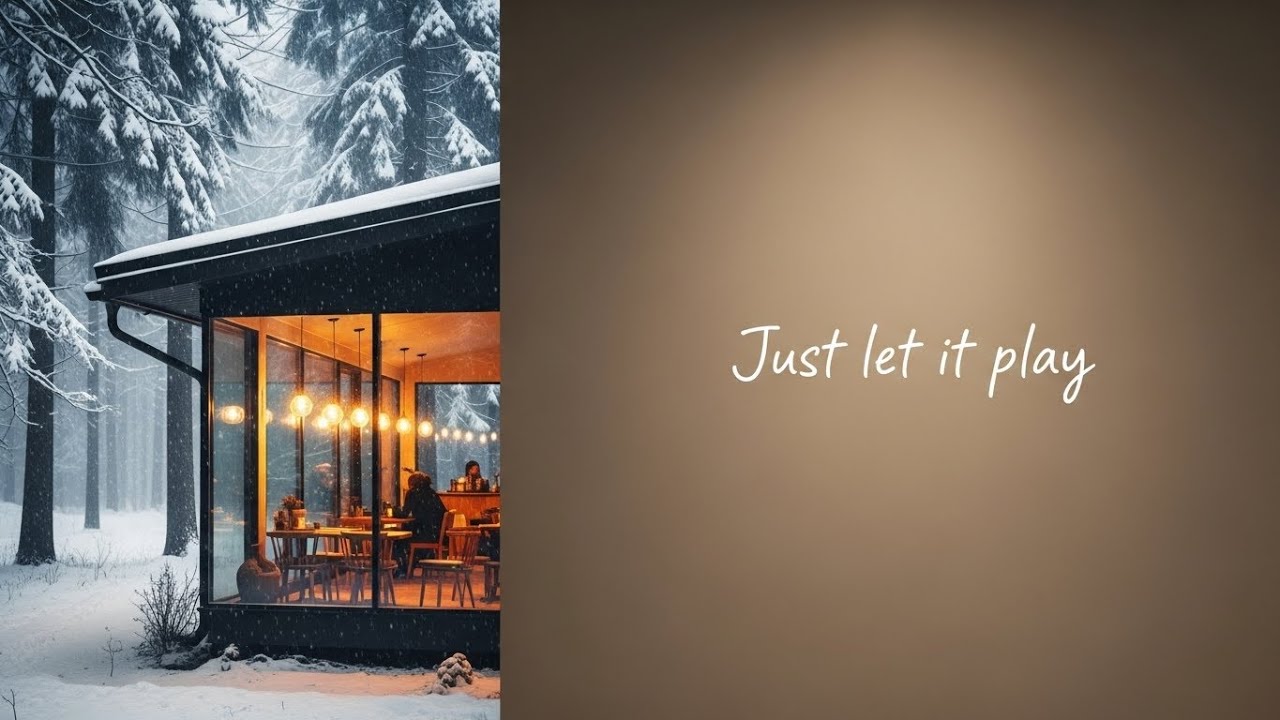 Just Let It Play ☕ Cozy Winter Café Jazz | No Pressure Ambience (1.5 Hours)