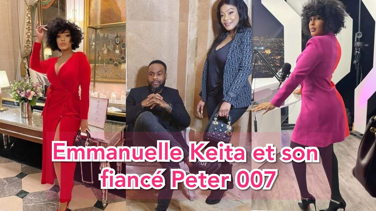 Emmanuelle Keita avec son fiancé Peter 007 le bim de ça venez oh 🥰