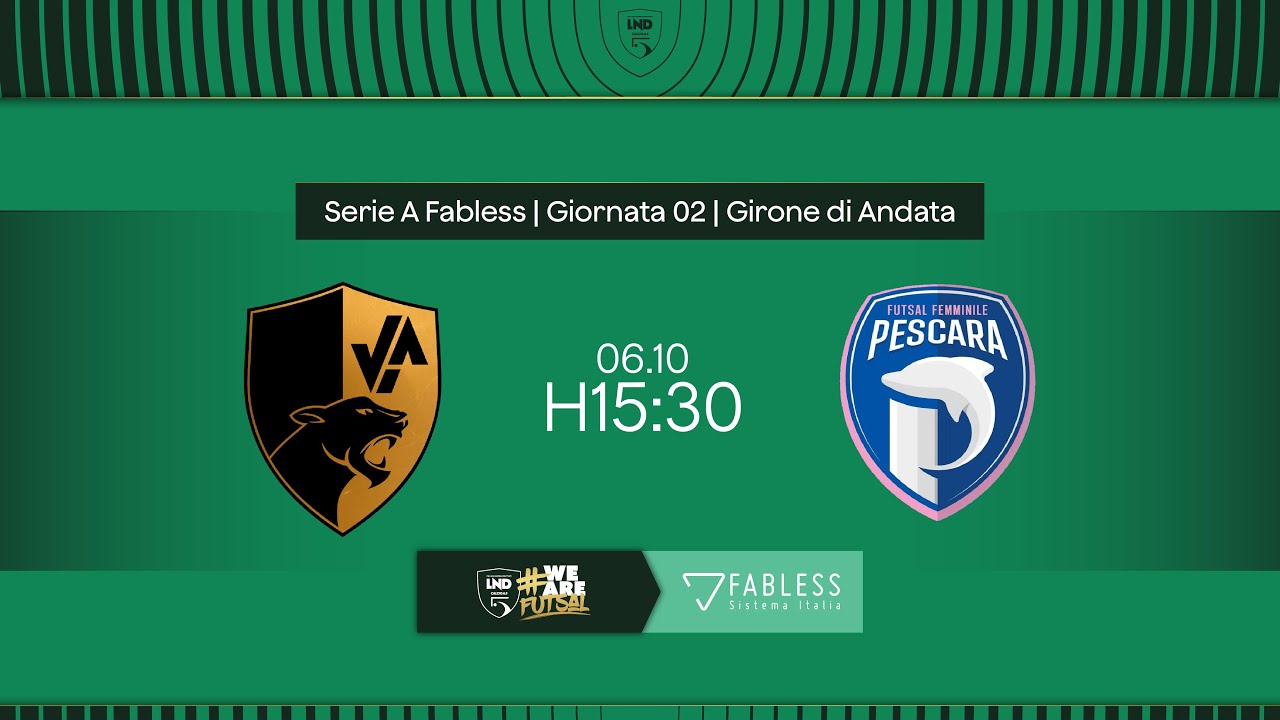 VIP-Pescara Femminile 3-2 | 2ª giornata | Serie A Fabless 2024/2025