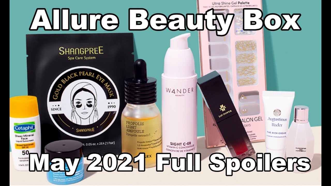 Allure Beauty Box май 2021 г. ПОЛНЫЕ СПОЙЛЕРЫ + Подробности