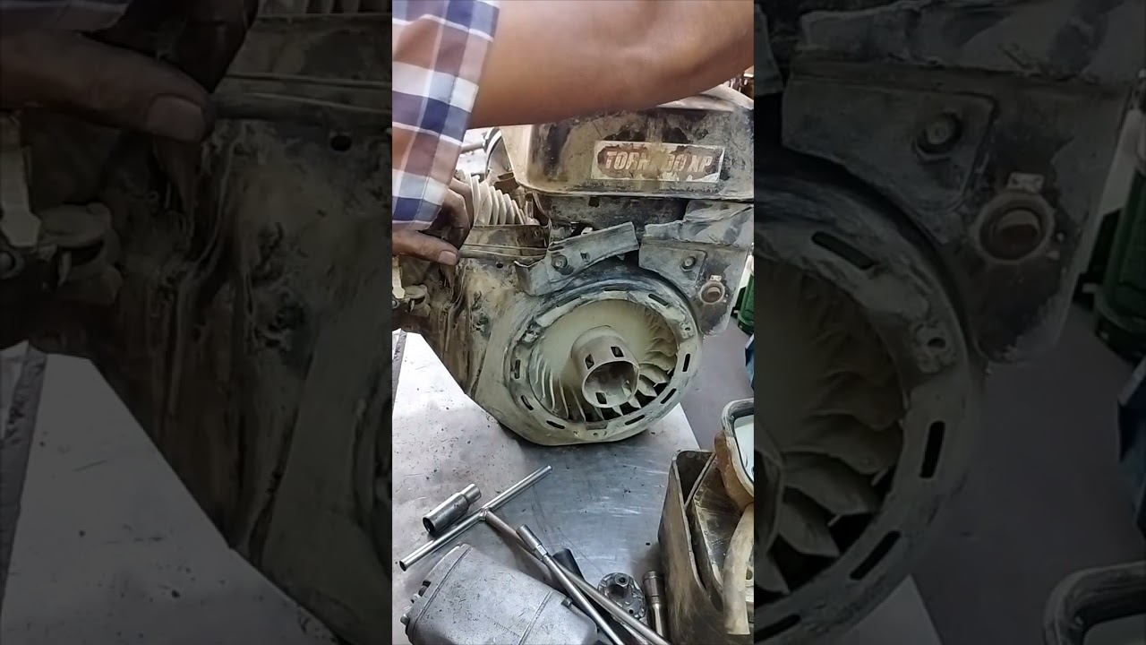 Road cutter engine overhauling engine model 420 petrol opening full video#shortvideo #viral #diy 