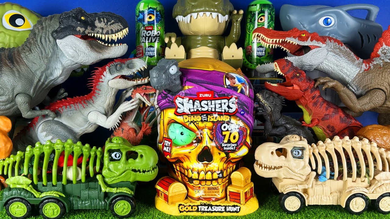 Jurassic World Unboxing Review Asmr Dinosaur T-rex Spinosaurus Indominus Rex Triceratops Raptor Egg