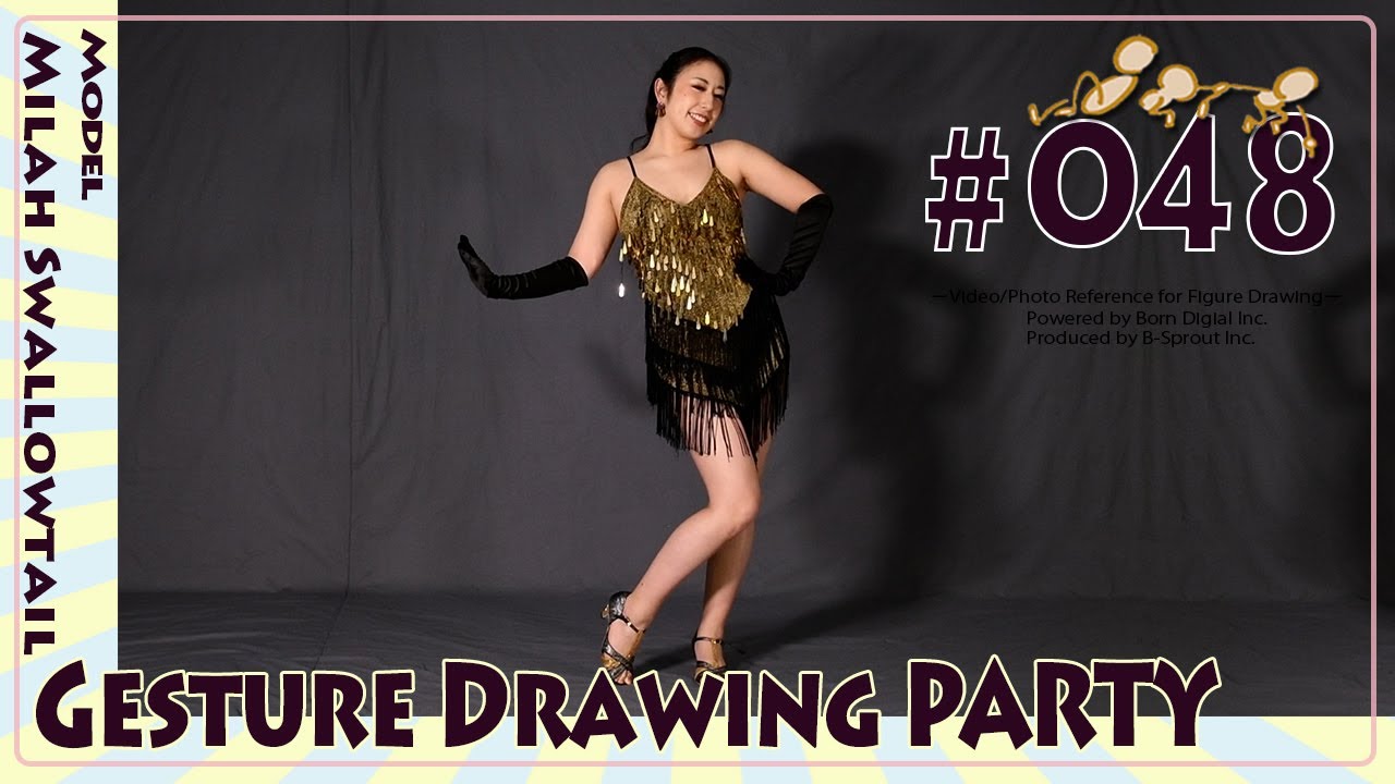 GESture DRAWing Party : #048 Milah Swallowtail/ミラ・スワロウテイル　－Video/Photo Reference for Figure Drawing－