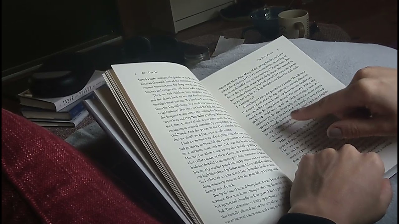 Slow ASMR Reading in Soft Low Monotonous Voice, Tracing Words