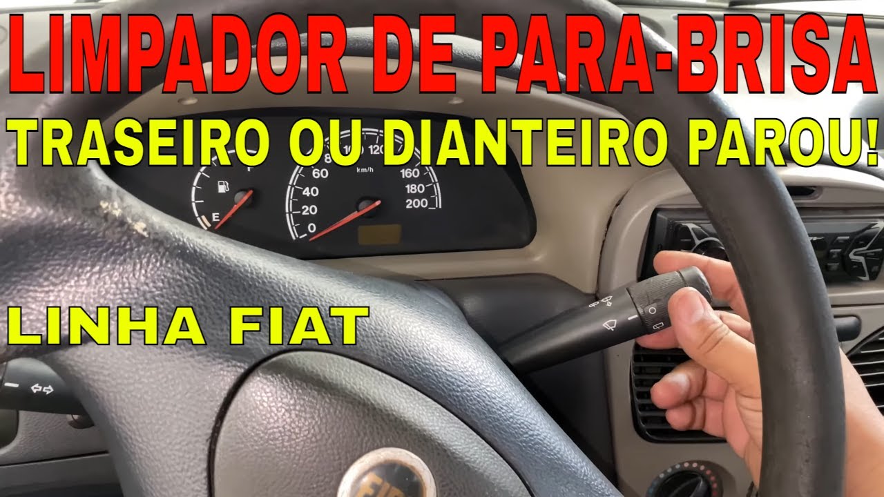 LIMPADOR DE PARA-PRISA TRASEIRO OU DIANTEIRO PAROU DE FUNCIONAR FIAT PALIO UNO SIENA STRADA PUNTO!