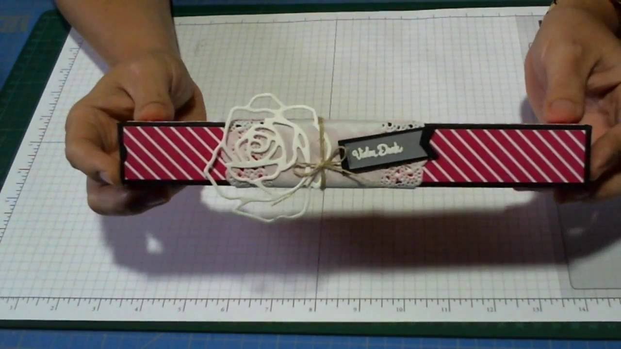 Knusperkugelverpackung mit Rosengarten Framelits und Pink mit Pep Papier