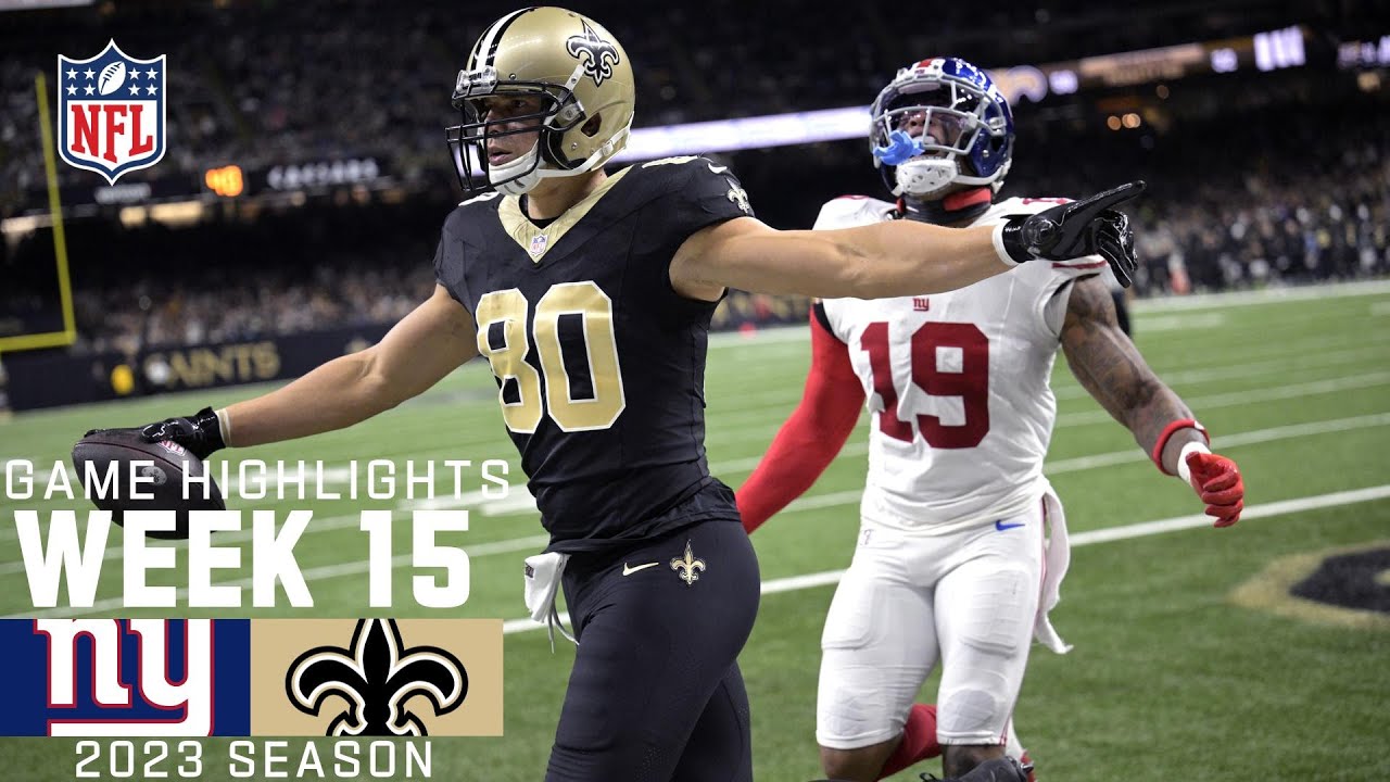 New York Giants vs. New Orleans Saints | 2023 Week 15 Game Highlights