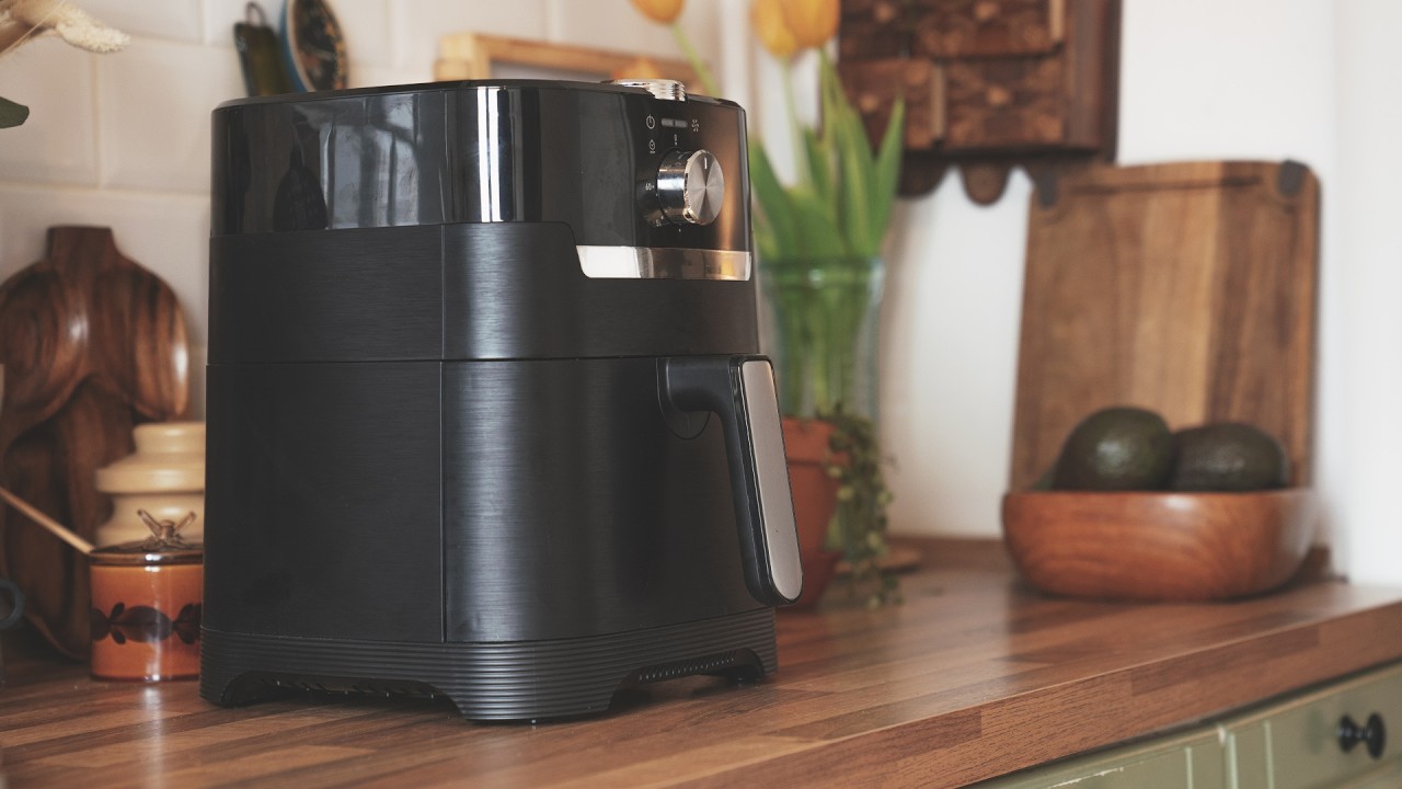 Air Fryer 10 Hours of  White Noise | Mechanical Timer Clicks & Fan