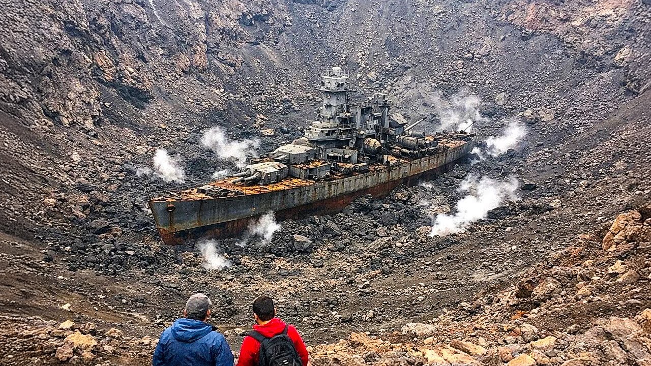 Missing WWII Battleship Found Inside a Dormant Volcano