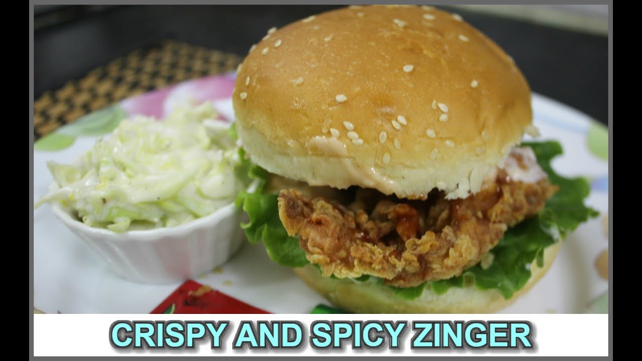 CRISPY AND SPICY ZINGER BURGER