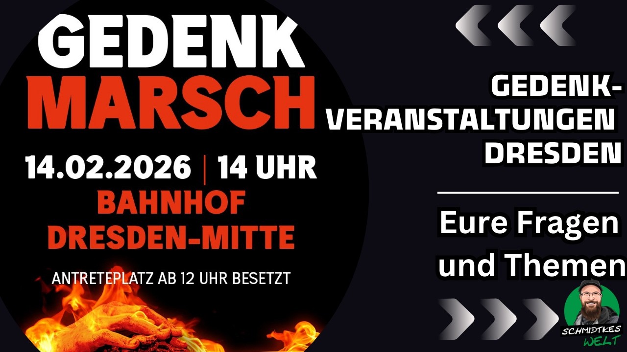 Abendplausch: Die Gedenkveranstaltungen in Dresden - Eure Fragen & Antworten | 12.02.2026