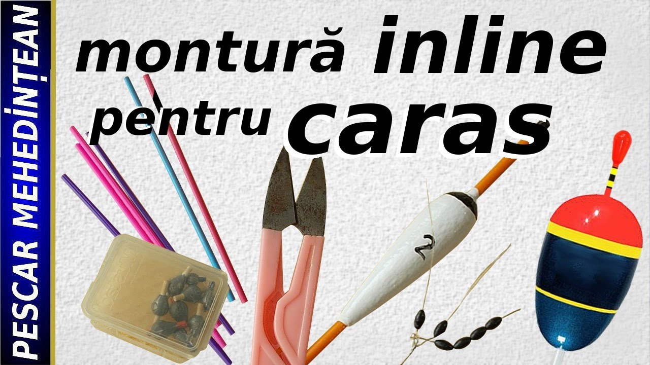 montura pentru caras cu  pluta inline si 2 carlige