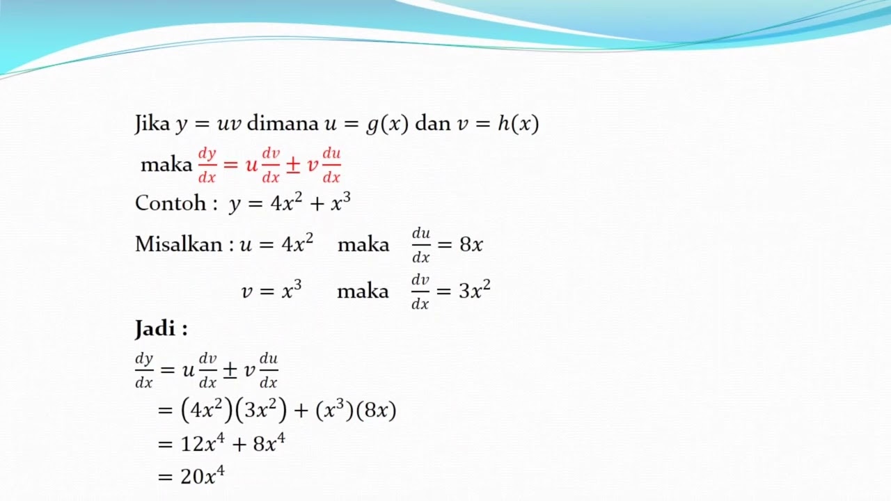 Diferensial Fungsi Sederhana