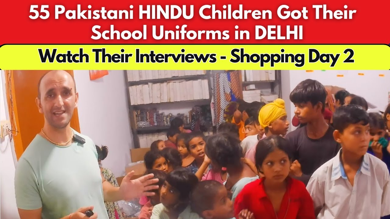 55 Pakistani Hindu Children Got Their School Uniforms In Delhi | Watch Their Interviews