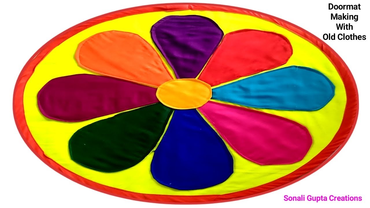 Super Beautiful Doormat Idea/Paydan Banane Ka Tarika/Doormat Making At Home/Doormat With Old Clothes