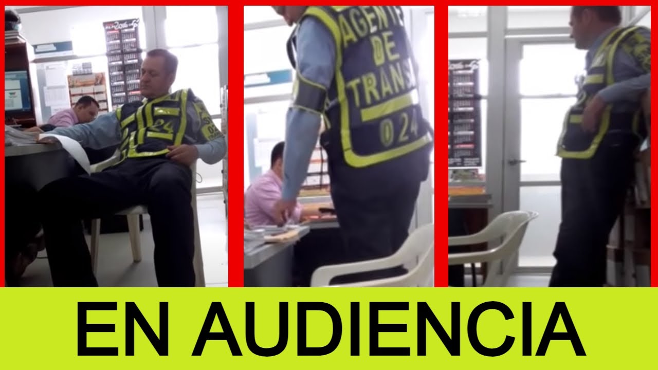 Agente de transito en AUDIENCIA - Como impugnar Fotomultas