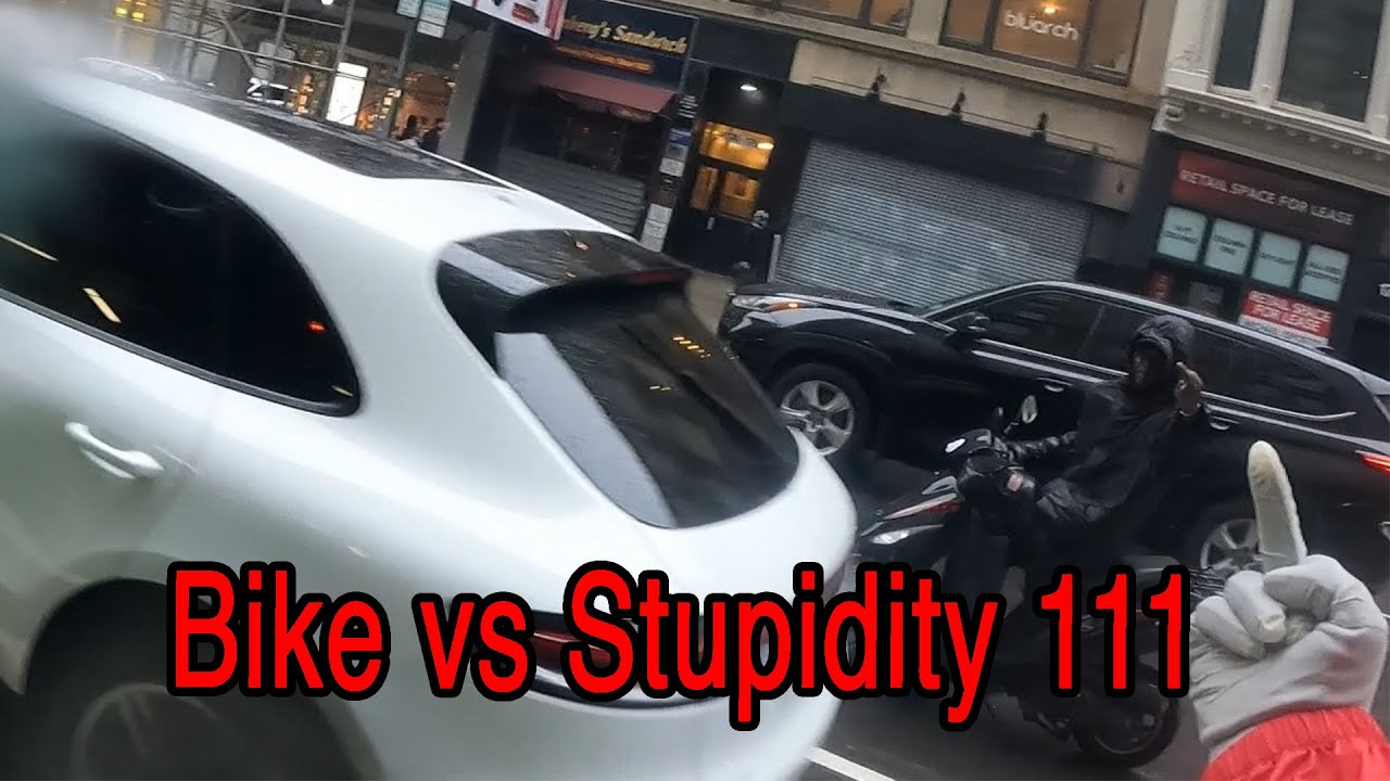 Bike vs Stupidity 111 😷 🛵