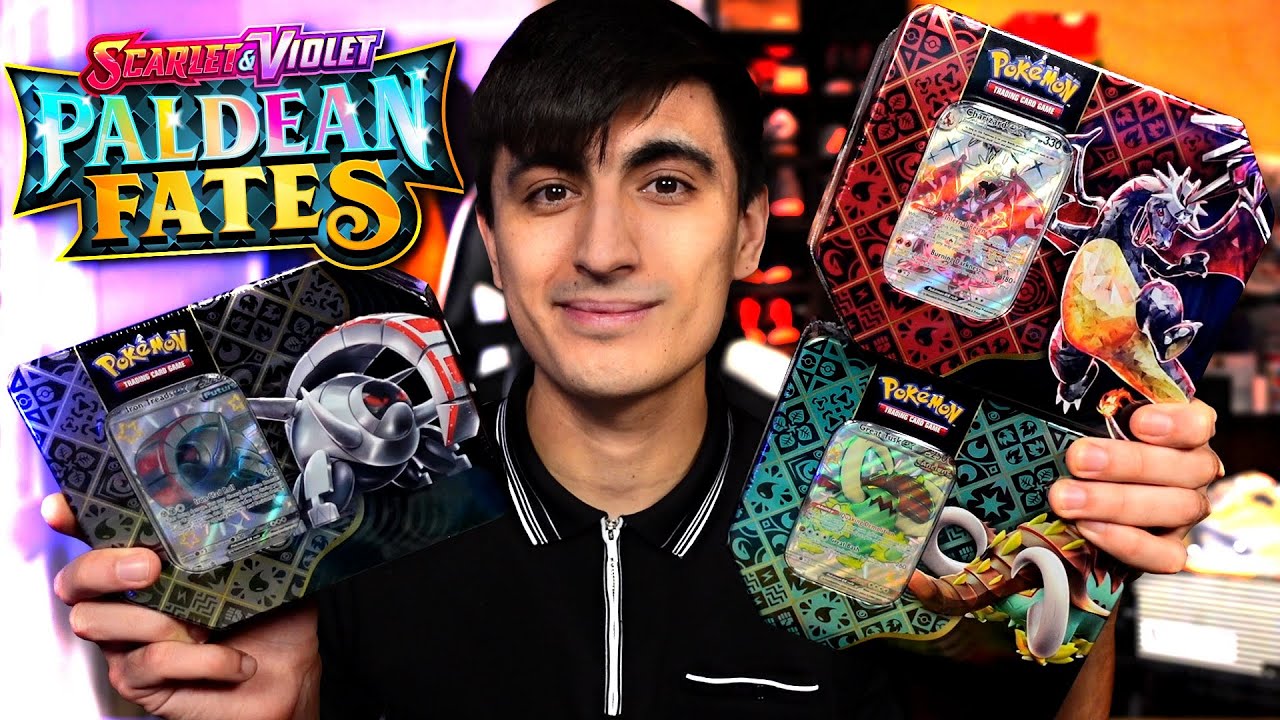 Opening EVERY Pokemon Paldean Fates Tin!