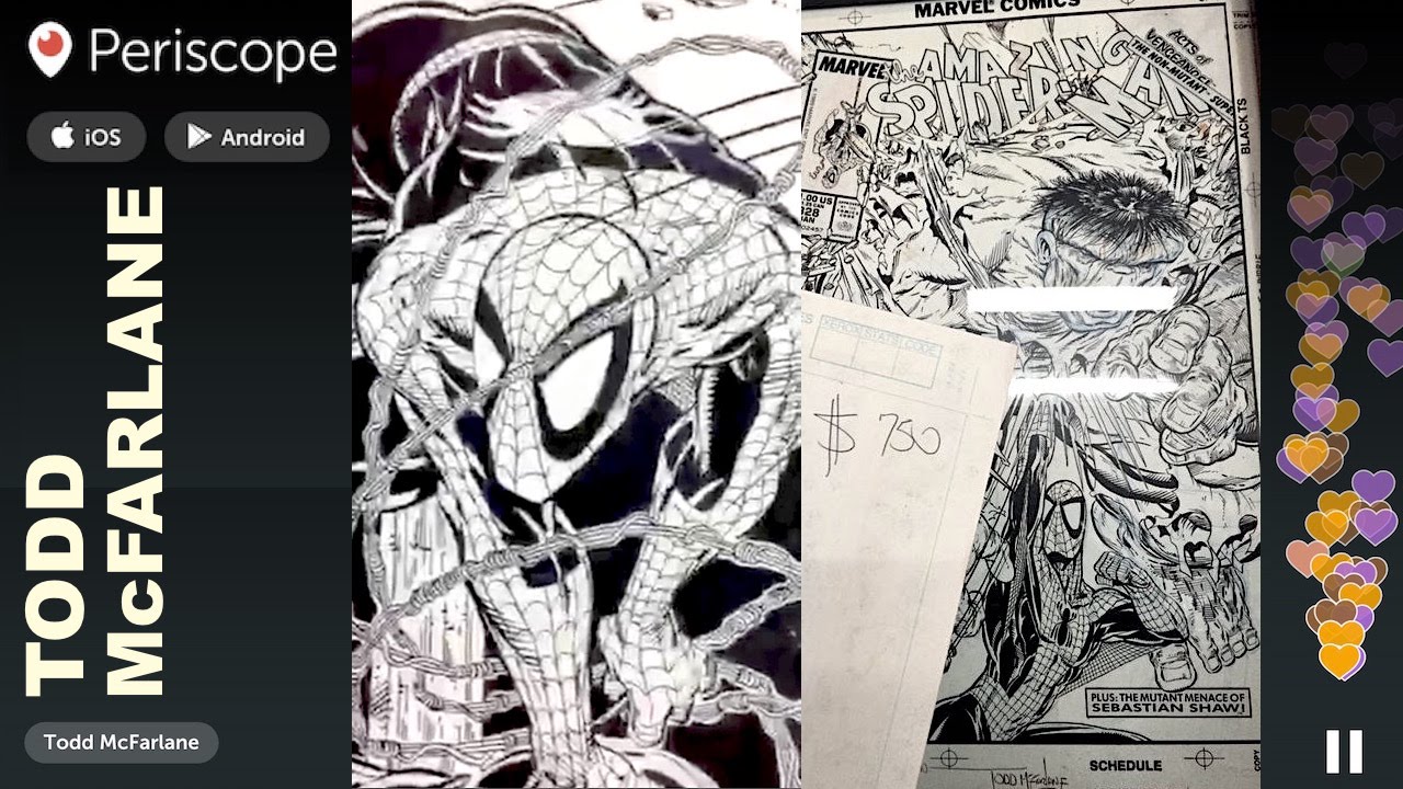 Todd McFARLANE - Spider-Man ORIGINAL ART | Periscope | Dec 17, 2015