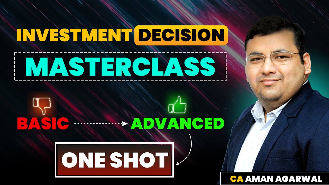 Master Investment Decision for CA Inter🔥| All concepts & Questions | CA Aman Agarwal