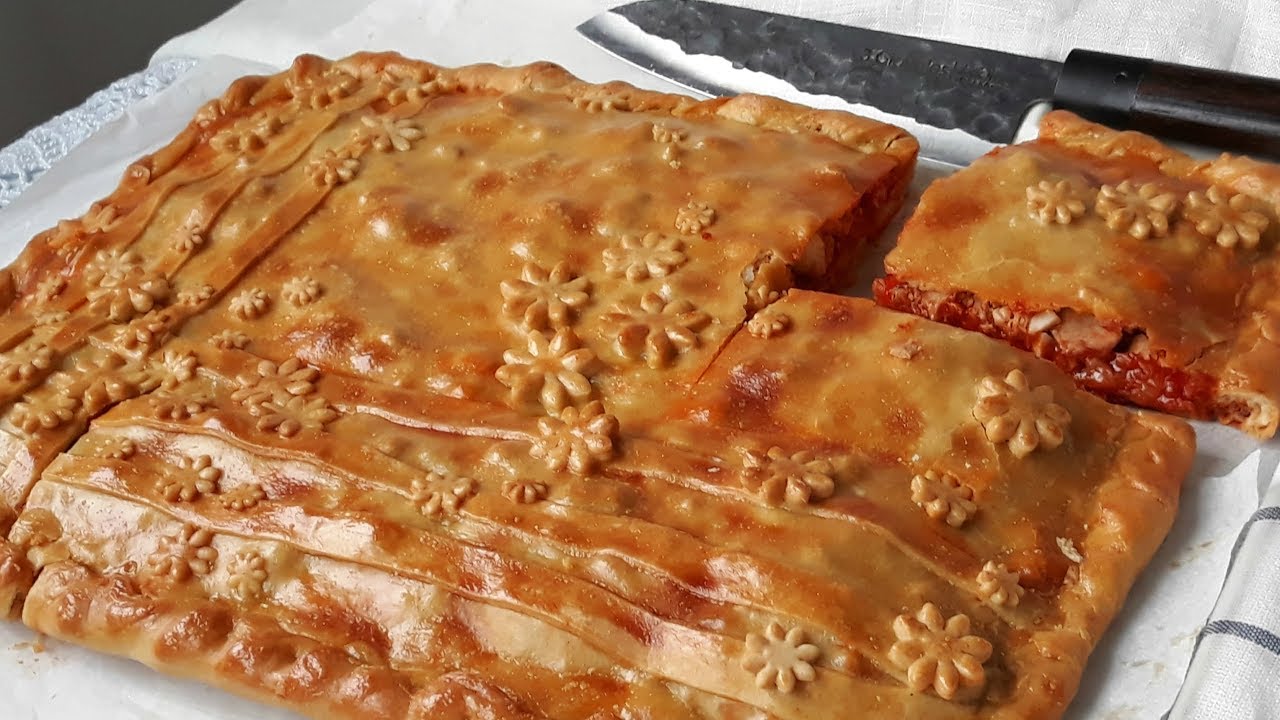 Empanada de atún con masa casera. RECETA MUY FÁCIL
