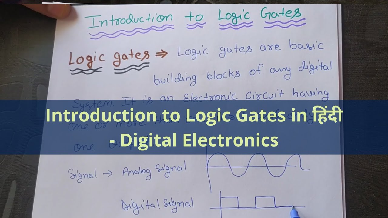 Introduction of Logic Gates | Types | digital electronics in Hindi