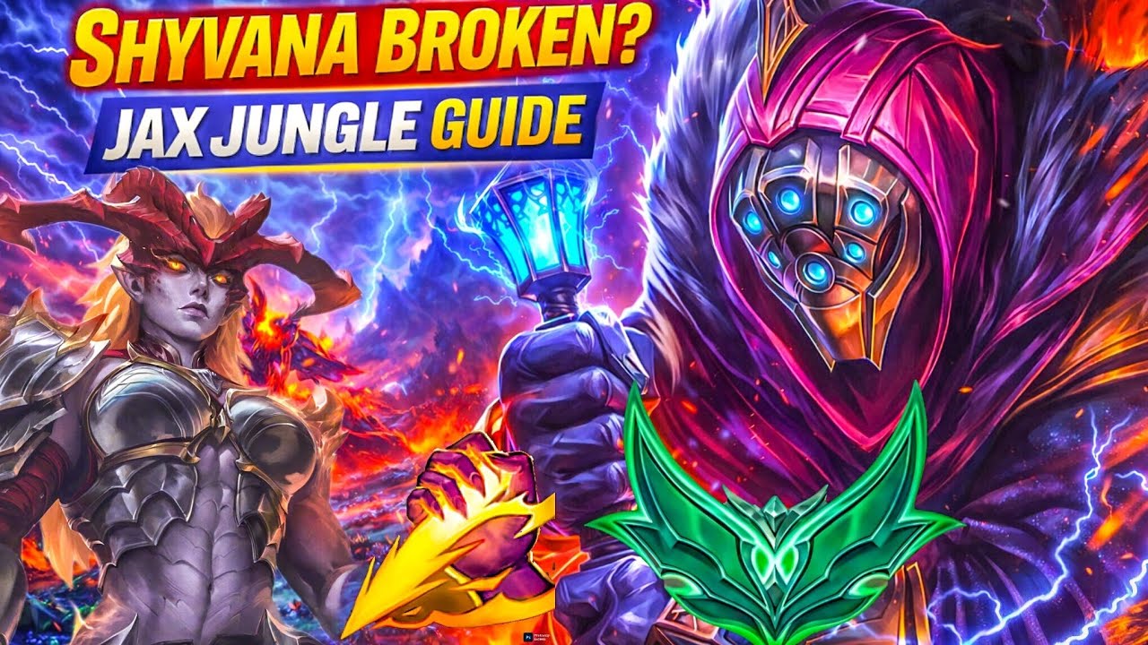 Джакс играет в лесу, но я очень эффективно контрлю Шивану! #leagueoflegends #jax