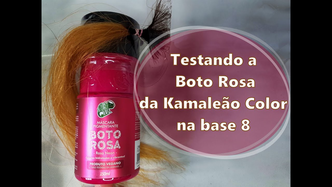Testando a Boto Rosa da Kamaleão Color na base 8
