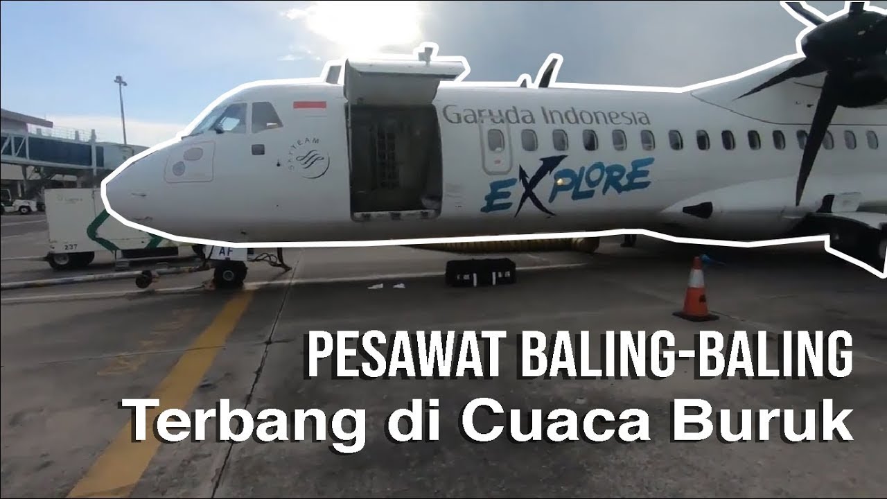 Terbang saat Cuaca Buruk || Garuda Indonesia ATR 72-600 Surabaya menuju Yogyakarta