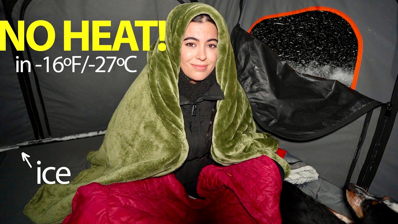 Rooftop Tent Camping in -16ºF/-27ºC with NO Heat